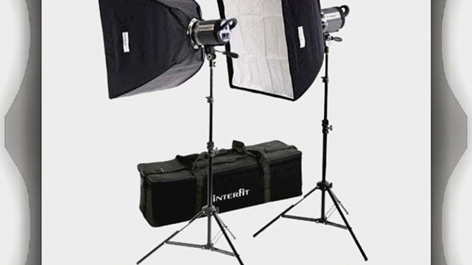 Interfit INT457 Stellar XD 300 Watt/ Second Twin Softbox kit