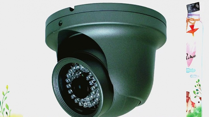 Clover Electronics HDC100 Super High-Resolution Indoor/Outdoor Night Vision Turret Security