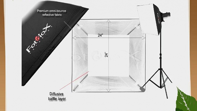 Fotodiox Pro 24x24 Softbox for Studio Strobe/Flash with Soft Diffuser and Dedicated Speedring