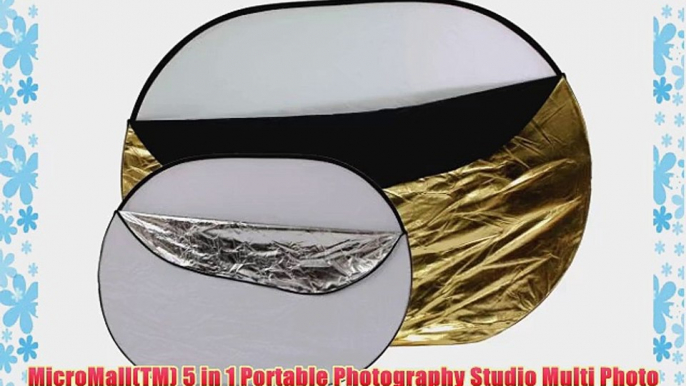 MicroMall(TM) 5 in 1 Portable Photography Studio Multi Photo Collapsible Light Reflector 150x