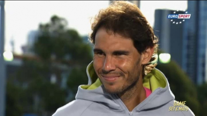 Rafael Nadal Interview in Eurosport studio / R4 AO 2015