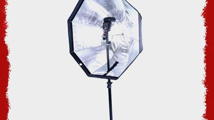 CowboyStudio Pro 30 Inch Octagon Umbrella Speedlite Softbox Brolly Reflector with Grid 8080