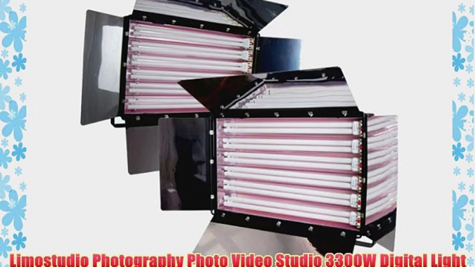 Limostudio Photography Photo Video Studio 3300W Digital Light Fluorescent 6-Bank Barndoor Light