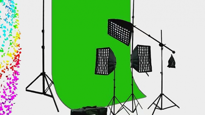 ePhoto Studio Continuous Video Light Softbox HoneyComb Grid Kit