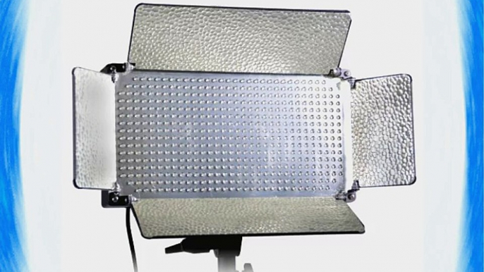 CowboyStudio Three 500 LED Dimmable Lighting Light Panels and Light Stand Kit Daylight Balanced