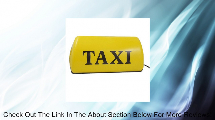 Yellow Light Magnetic Bottom Taxi Cab Top Sign Light 12V Review