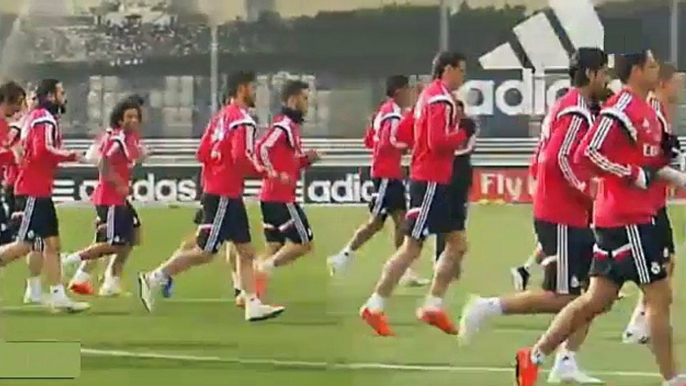 Primer entrenamiento de Lucas Silva con Cristiano Ronaldo y James Rodriguez Real Madrid