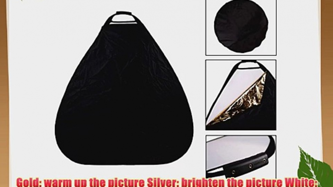 CowboyStudio Photography Photo Portable Grip Reflector 48inch 5in1 Triangle Collapsible Multi