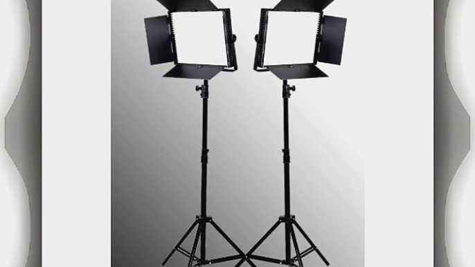 ePhoto 2 x 900 LED Light Panels with Dimmer Photo Studio Video Lighting LED Light Kit by ePhotoInc