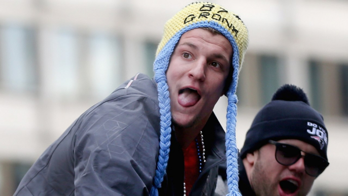 Rob Gronkowski Doing Gronk Things at Patriots Victory Parade