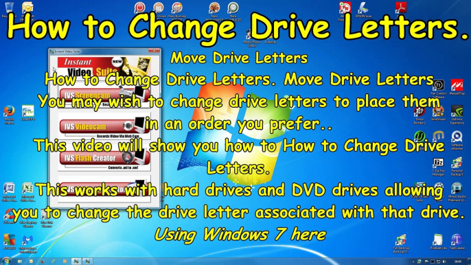 How to Change Drive Letters. Move Drive Letters