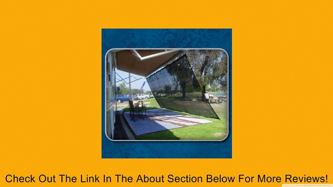 RV Awning Shade Motorhome Trailer Black Awning Shade Complete Kit 10x20 Review