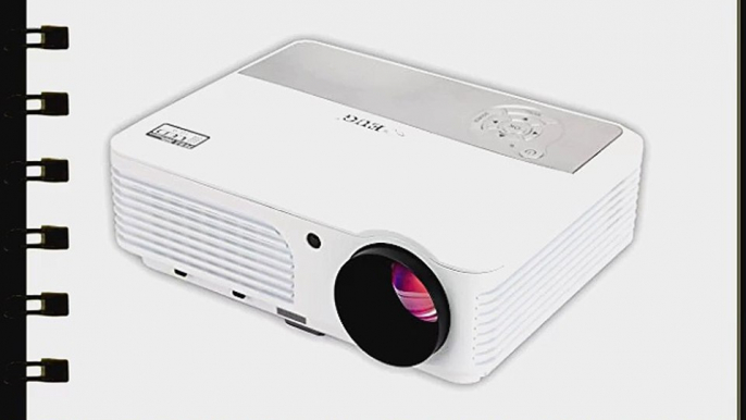 EUG Multimedia HD LCD Video Projector Support 1080p 2800 Lumens For Home Cinema Theater Games