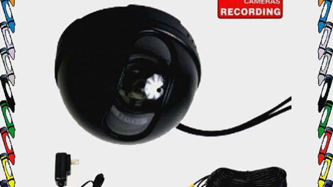 VideoSecu Built-in Sony Color CCD CCTV Dome Security Camera 3.6mm Wide View Angle Lens with