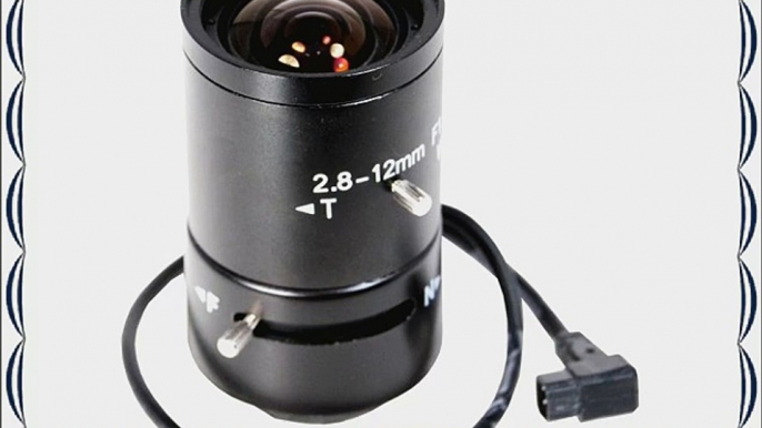 Auto Iris Lens 2.8mm~12mm F1.4 1/3 CCD CS Mount DC Drive for Security Cameras