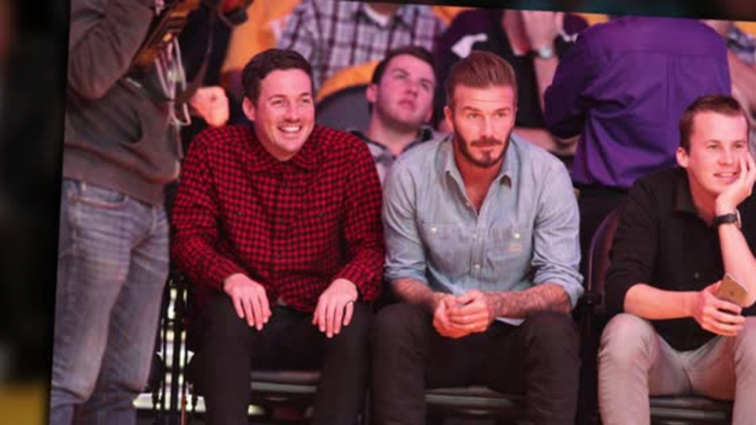David Beckham Turns His Attention to Basketball At The Lakers Game
