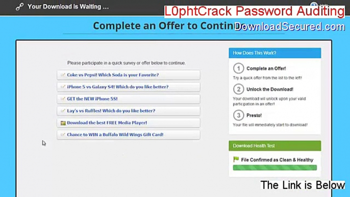 L0phtCrack Password Auditing & Recovery Keygen - Instant Download