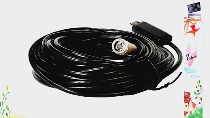 (15m) 45ft USB Cable Waterproof Drain Pipe Pipeline Plumb Inspection Snake LED Video Color