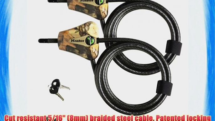 Master Lock - Python Trail Camera Adjustable Camouflage Cable Locks 8418KA-2 CAMO