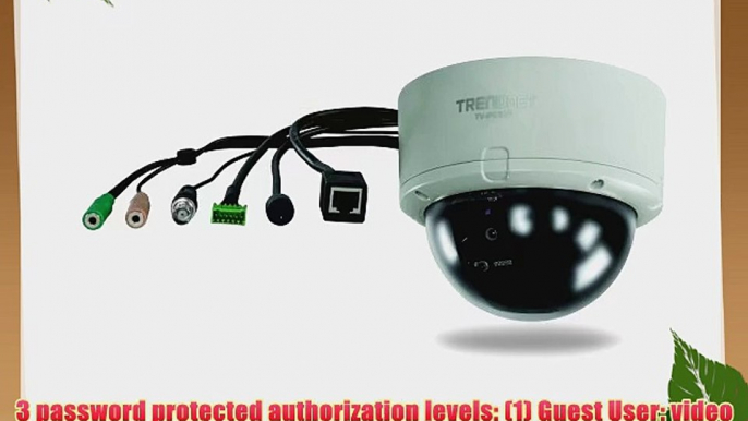 TRENDnet PoE Dome Network Surveillance Camera TV-IP252P