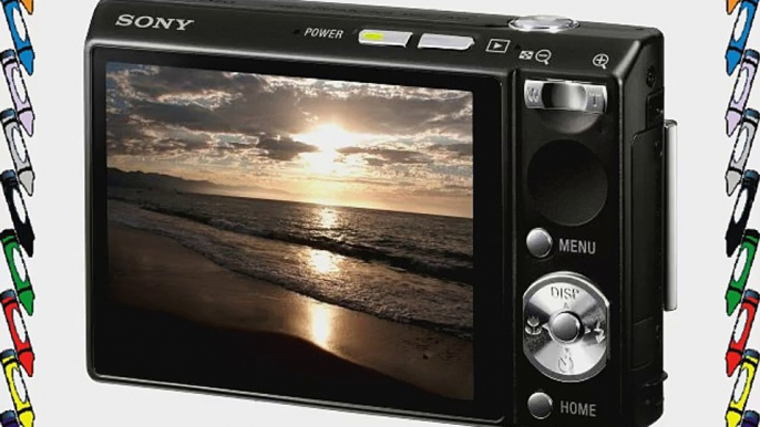 Sony Cybershot DSC-T100 8.1MP Digital Camera with 5x Optical Zoom and Super Steady Shot (Black)