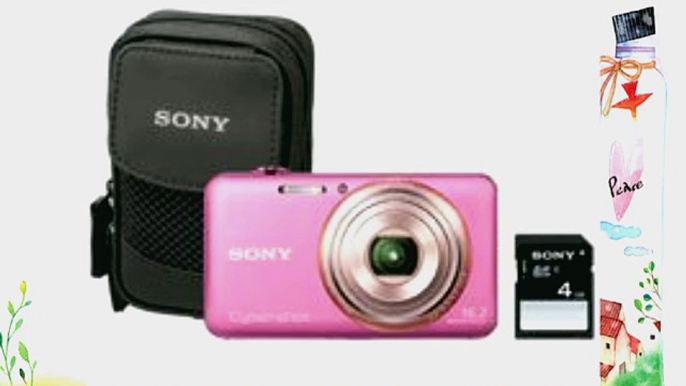 Sony Cyber-Shot DSC-WX70BDL 16.2MP CMOS Digital Camera with 4 GB Memory Card and Case (Pink)