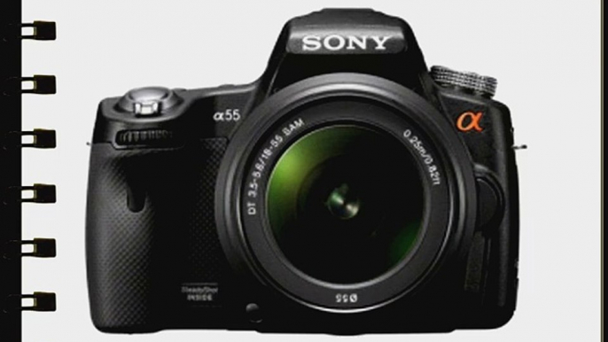 Sony Alpha SLT-A55V DSLR with Translucent Mirror Technology and 3D Sweep Panorama (Camera Body