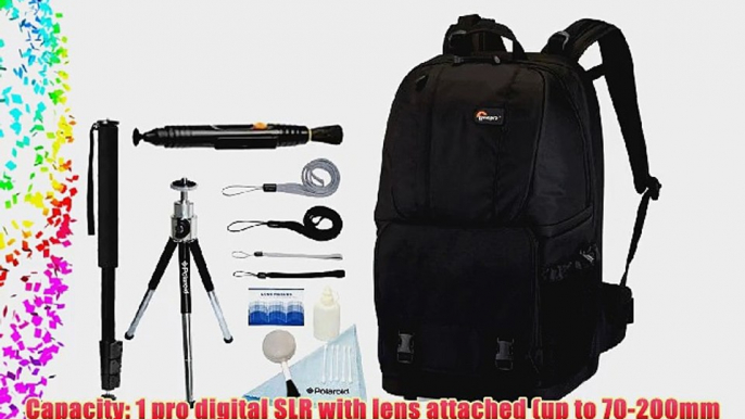 Lowepro Fastpack 350 Backpack (Black)   Accessory Kit for Nikon D3/D3S/D3X/D40/D50/D60/D70S/D80/D90/D700/D300/D300S/D7000/D90/D5100/D5000/D3100/D3000/FM10/F100