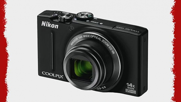 Nikon COOLPIX S8200 16.1 MP CMOS Digital Camera with 14x Optical Zoom NIKKOR ED Glass Lens