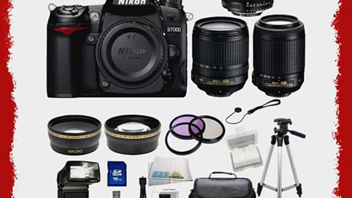 Nikon D7000 16.2MP DX-Format CMOS Digital SLR with 3.0-Inch LCD with Nikon 18-105mm ED VR AF-S