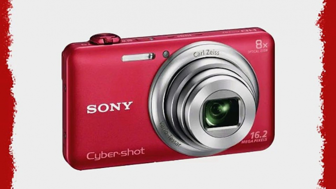 Sony DSC-WX80/R 16 MP Digital Camera with 2.7-Inch LCD (Red)