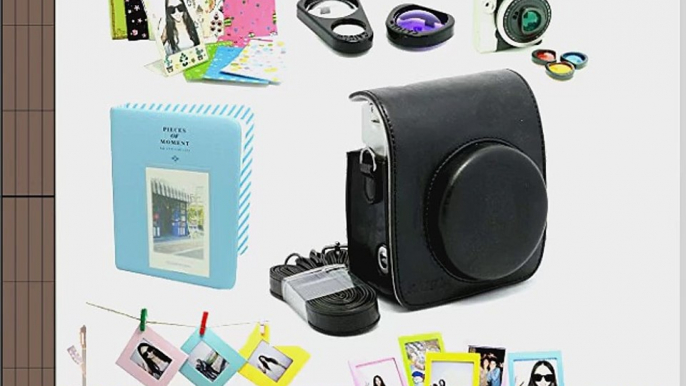 Fujifilm Instax Mini 90 Instant Camera Accessory Bundles Set( Included: Black Fujifilm Instax