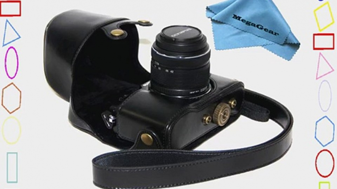 MegaGear Ever Ready Protective Black Leather Camera Case Bag for Olympus PEN E-P5   17mm