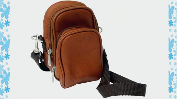 Piel Leather Camera Bag Saddle One Size