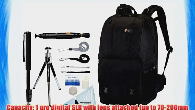 Lowepro Fastpack 350 Backpack (Black)   Accessory Kit for Nikon D3/D3S/D3X/D40/D50/D60/D70S/D80/D90/D700/D300/D300S/D7000/D90/D5100/D5000/D3100/D3000/FM10/F100