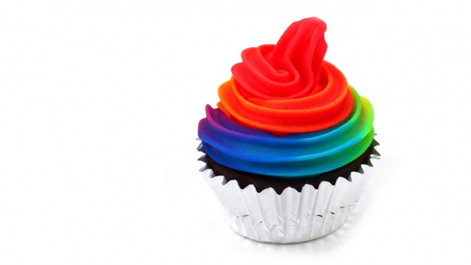 Rainbow Cupcake Icing Techniques ★ Cupcake Icing Ideas