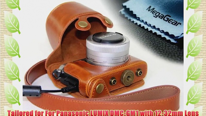 MegaGear Ever Ready Protective Fitted Leather Camera Case  Bag for For Panasonic LUMIX DMC-GM1