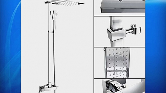 Rigid Exposed Thermostatic Chrome Bar Mixer Shower Set with Handheld Shower Set SV6000