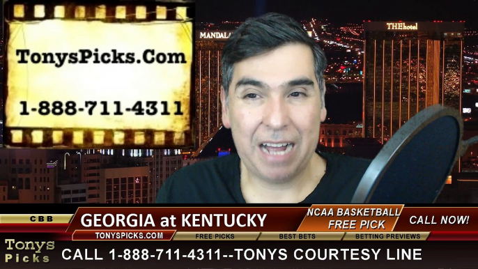 Kentucky Wildcats vs. Georgia Bulldogs Free Pick Prediction NCAA College Basketball Odds Preview 2-3-2015