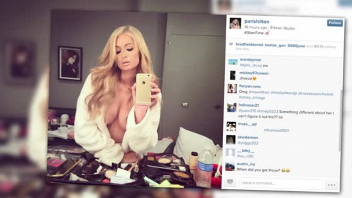 Paris Hilton Sparks Boob Job Rumors With Revealing Photo