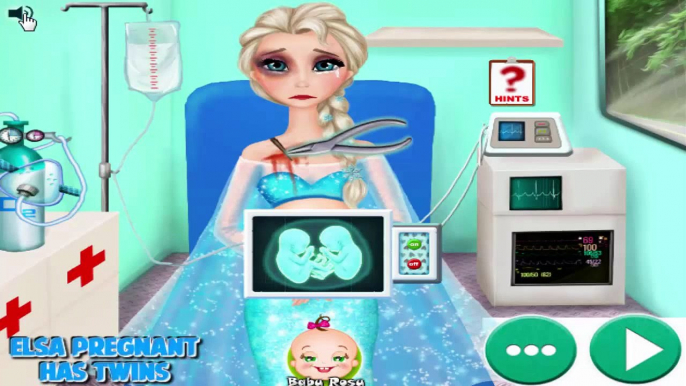 冷凍ゲーム - ツインズゲームで凍結エルザが妊娠 - Frozen Games - Frozen Elsa Pregnant With Twins Game