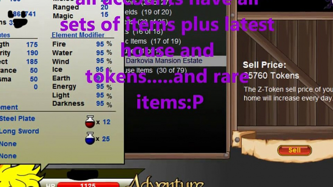 Buy Sell Accounts - SELLING Adventure Quest ( battleon) Lv 130 rare items account + all the other best items)