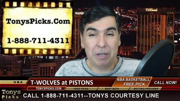 Detroit Pistons vs. Minnesota Timberwolves Free Pick Prediction NBA Pro Basketball Odds Preview 2-8-2015