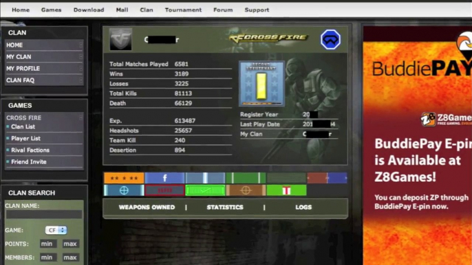 Buy Sell Accounts - CROSS FIRE Account FOR SALE (Clan Leader) FPS Online(4)