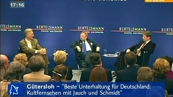 Harald Schmidt & Günther Jauch über "Kultfernsehen" in Phoenix - Die Diskussion (2002)