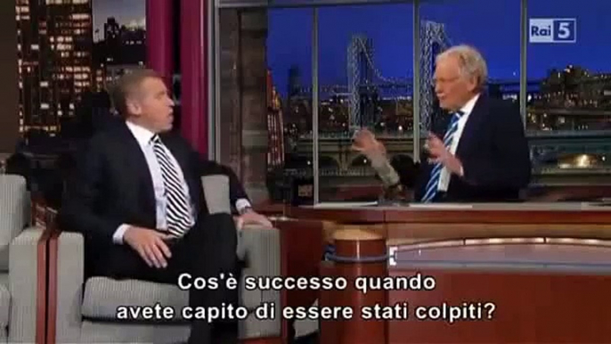 Brian Williams chez David Letterman raconte l'hélicoptère attaqué