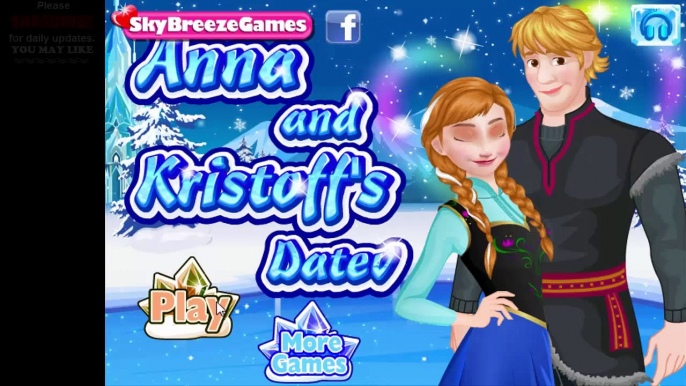 Dress up games - Frozen Princess Anna and Kristoff`s Date dress up game