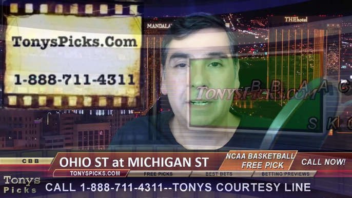 Michigan St Spartans vs. Ohio St Buckeyes Free Pick Prediction NCAA College Basketball Odds Preview 2-14-2015