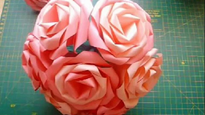 Оригами роза из бумаги простые цветы своими руками  Origami rose 1