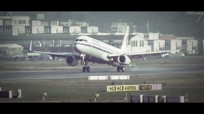 Air China Airbus A321   Landing at Hamburg Airport Germany